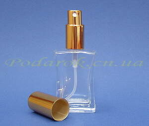 Флакон стеклянный с распылителем 35мл