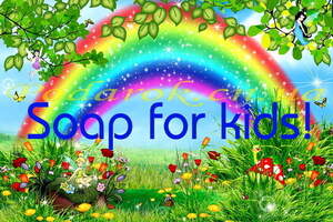 Декоративная бирка "Soap for kids"
