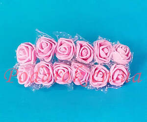 Розочка с кружевом розовая