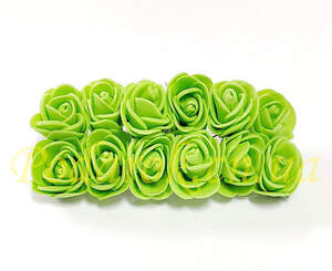 Розочка с кружевом салатовая