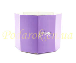 Корзинка восьмигранная для букетов Лавандовая