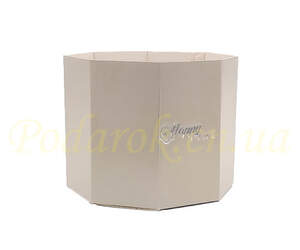 Корзинка восьмигранная для букетов Капучино