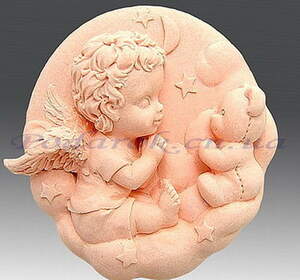 Форма для мила Янголятко з ведмедиком