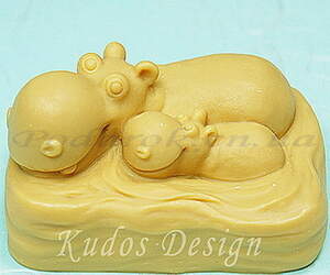 Форма для мила Бегемоти