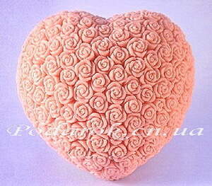 Форма для мила Серце в трояндах