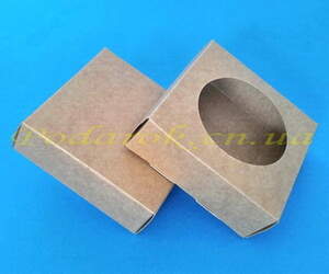 Коробочка крафт 80х80х30мм