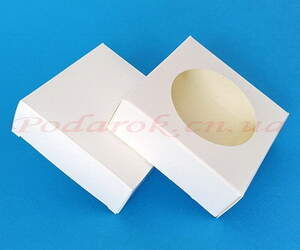 Коробочка біла 80х80х30мм