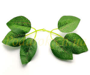 Листя троянди з текстурою, L 20см