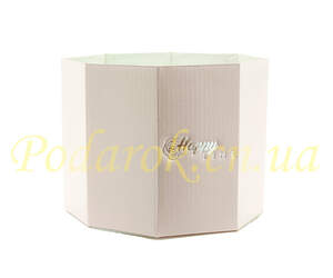 Кошик восьмиграний для букетів Рожевий