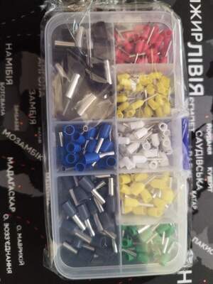 Набір наконечників гільз (кабельні обтискні наконечники) для крімпер/обтискних кліщів в коробці