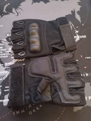 Тактичні рукавиці, без пальців