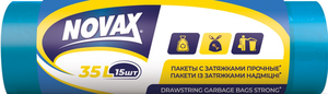 NV Сміт пакет з затяжкою 35 л 15 шт (синій)