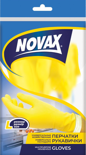 NV Рукавички гумові зміцнені L