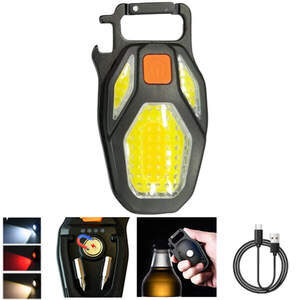 Ліхтар  MULTIFUNCTIONAL LL-203-COB ULTRA (white+yellow+red), multitool, Li-Ion акумулятор, магніт, к