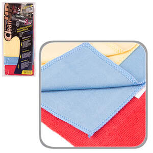 Серветка мікрофібра CleanUP CU-118 універс. 30х35см 3 шт.