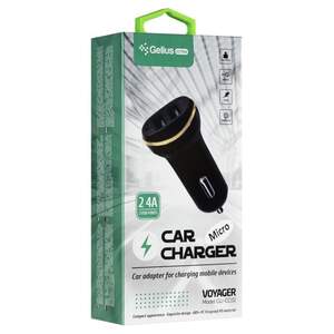 Зарядний пристрій Gelius Ultra Voyager GU-CC02 2USB 2.4A Black + cable Т-С