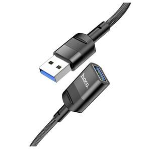 Кабель Hoco подовжувач USB тато-мама (USB3.0 AM-AF) 1,2 метра 5Гбіт/с Black (U107_usbA)