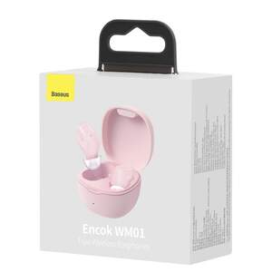 Бездротові навушники Baseus Encok WM01 True Wireless Earphones | Pink