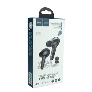 Навушники Bluetooth HOCO Songful TWS dual moving coil ES55 | Black