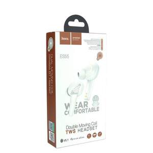 Навушники Bluetooth HOCO Songful TWS dual moving coil ES55 | White
