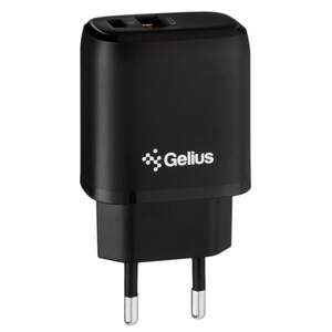 Мережевий зарядний пристрій Gelius X-Duo GP-HC014 USB+Type-C QC3.0/PD20W Black