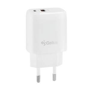 Мережевий зарядний пристрій Gelius X-Duo GP-HC014 USB+Type-C QC3.0/PD20W White