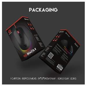 Ігрова комп'ютерна миша Fantech G13 Rhasta II USB з RGB з підсвічуванням 1.8м DPI 800-2400