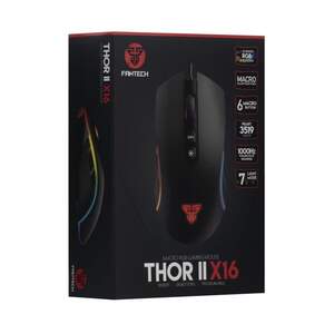 Ігрова комп'ютерна провідна мишка Fantech X16 Thor II Чорна