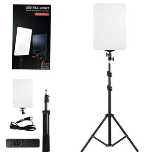 Світлодіодна прямокутна LED лампа M777 28х40cм Прожектор відеосвітло зі штативом 2м та пультом Набір для блогера фото 2в1