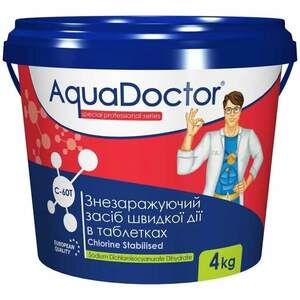 Швидкий хлор AquaDoctor C60-Т 1 кг
