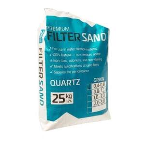 Кварцовий пісок для басейнів 0.8-1.2 мм, 25 кг