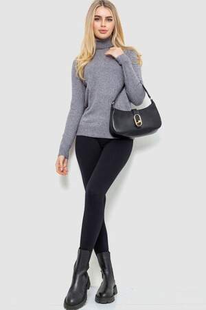 Гольф жіночий однотонний, колір сірий