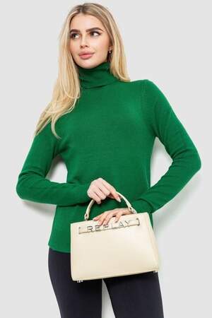 Гольф жіночий однотонний, колір зелений