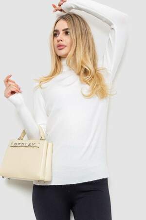 Гольф жіночий однотонний, колір білий