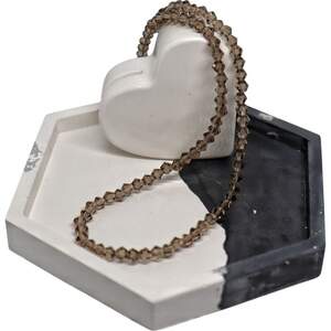 Біконус 4мм чорний прозорий