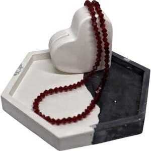 Біконус 4мм бордовий