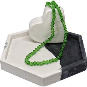 Біконус 4мм зелений