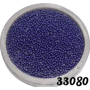 33080 чеський бісер Preciosa Ornela Опис кольору:  непрозорий темно-синій