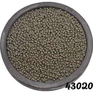 43020 чеський бісер Preciosa Ornela непрозорий сірий