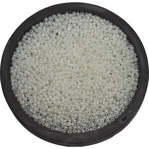 47102 чеський бісер Preciosa Ornela білий, жовто-коричневий блиск