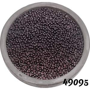 49095 чеський бісер Preciosa Ornela чорний, лила блискучий