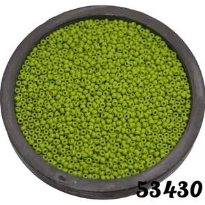 53430 чеський бісер Preciosa Ornela непрозорий зелений