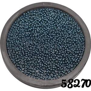 58270 чеський бісер Preciosa Ornela непрозорий темно-зелений, сфінкс