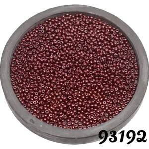 93192 чеський бісер Preciosa Ornela непрозорий червоний корал, ліловий блиск