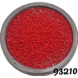 93210 чеський бісер Preciosa Ornela непрозорий червоний корал