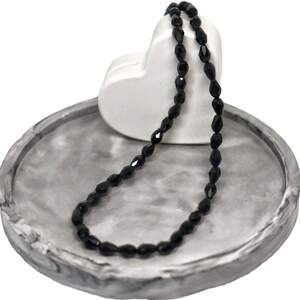 Намистини крапля 4*6мм чорні