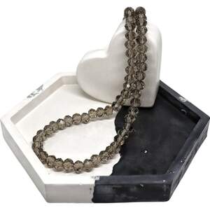 Ронделі 6мм  чорний прозорий