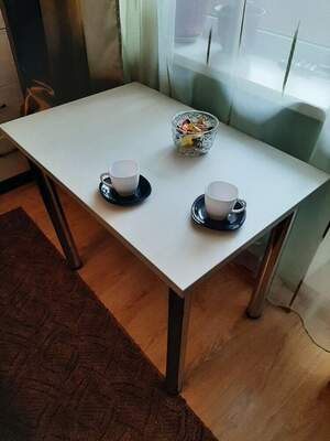 Стіл кухонний колір Білий, розмір 900х600мм, товщина 25мм