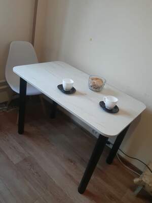 Стіл кухонний колір дуб Крафт білий, від 1700грн, різні розміри