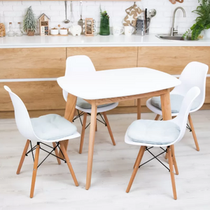 Стіл кухонний МДФ+дерево, розміри 1000х650мм та 1200х700мм